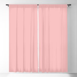 Solid Powder Pink Color Blackout Curtain