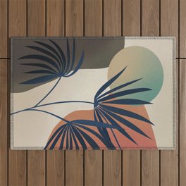 Earthy plant tropical Outdoor Rug