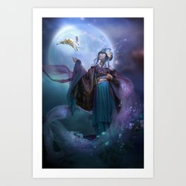 Moon Goddess Chang'e Art Print