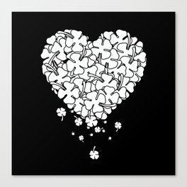 Clover Heart Canvas Print