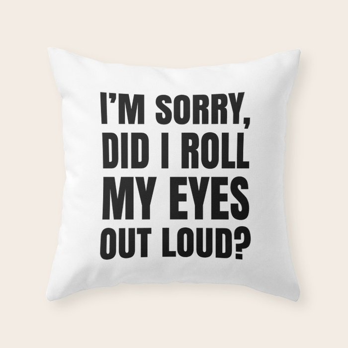 roll throw pillows