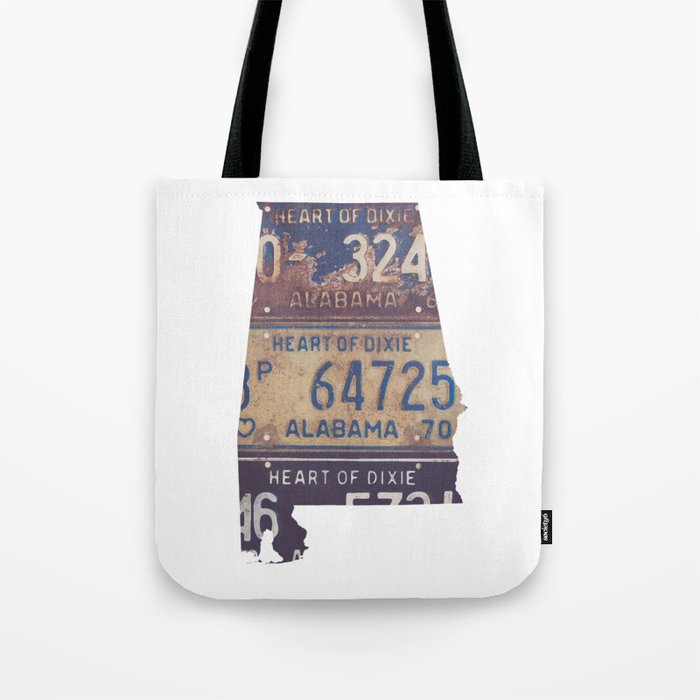 Vintage Alabama Tote Bag By Thetinowl