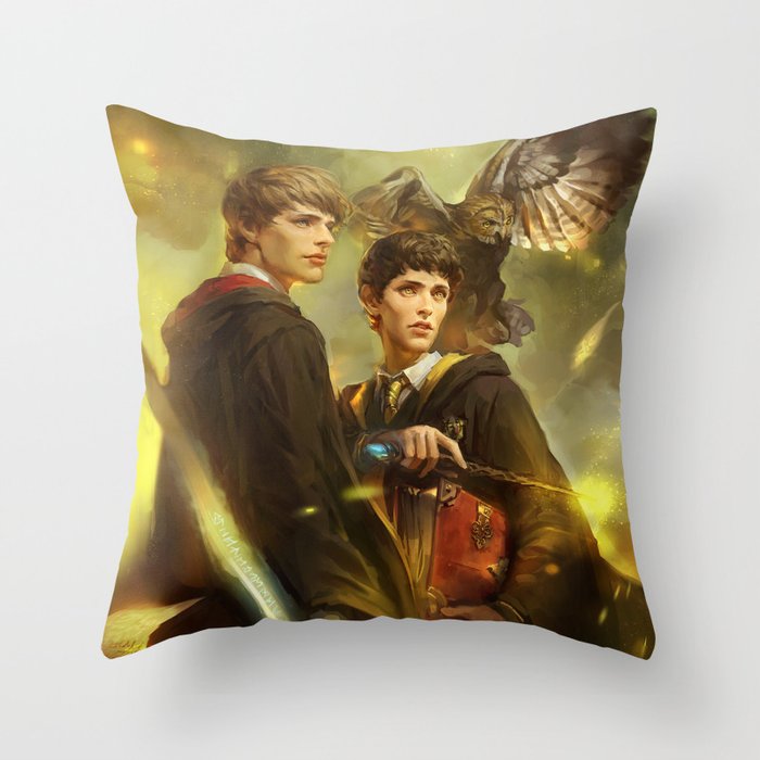 BBC Merlin: Emrys Ascending  Throw Pillow
