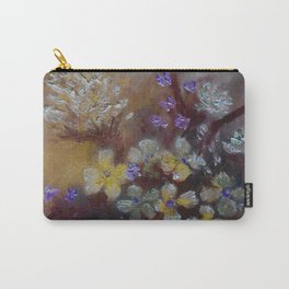 Grace Carry-All Pouch | Beautiful, Vintage, Pretty, Antique, Flowers, Yellow, Floral, Impressionism, Purple, Realism 
