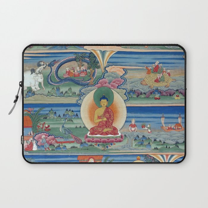 Buddhist Thangka Painting Siddhartha Gautama Shakyamuni Laptop Sleeve