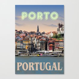 Colourful Porto Canvas Print