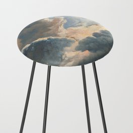 Study of Clouds with a Sunset Near Rome  Counter Stool