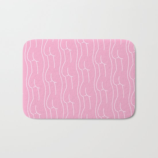 butt booty bum Bath Mat