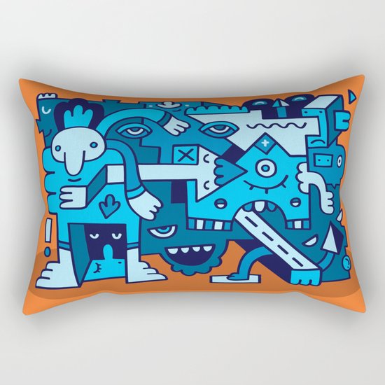 Acidic Auntie Ange Rectangular Pillow