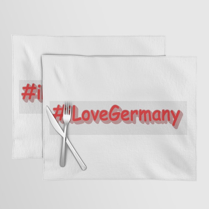 "#iLoveGermany" Cute Design. Buy Now Placemat