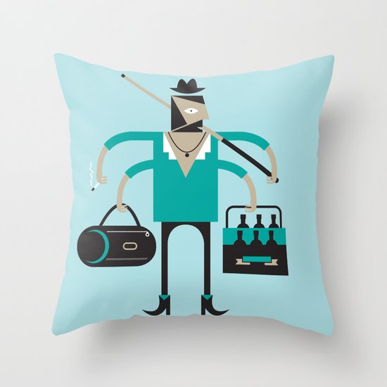 Back to Indie Business Throw Pillow