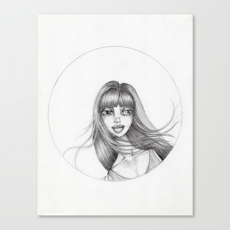 Jennymannoart graphite drawing abbey canvas print