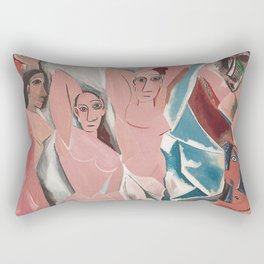 Les demoiselles d'Avignon - Pablo Picasso - Art Poster Rectangular Pillow