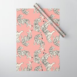 Pink Tiger Pattern 006 Wrapping Paper