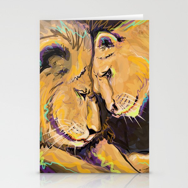 Long Lasting Lion Love Stationery Cards