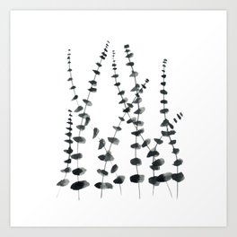 Breeze - Minimalist and abstract plants Art Print