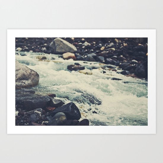 Mountain River Art Print