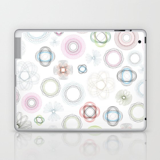 Geometric Flower Garden Laptop & iPad Skin