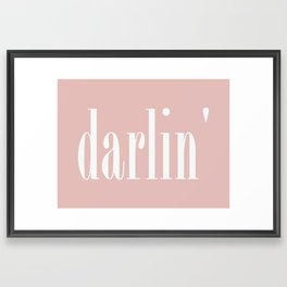 Darlin' Pink Retro | Wall Art Framed Art Print