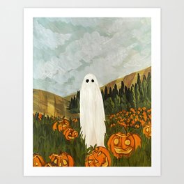 Ghosty Boy Art Print