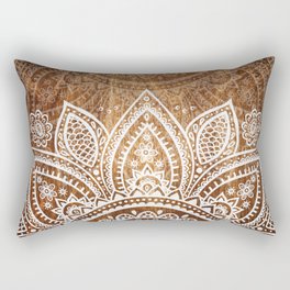 Wood + Vector Print Rectangular Pillow