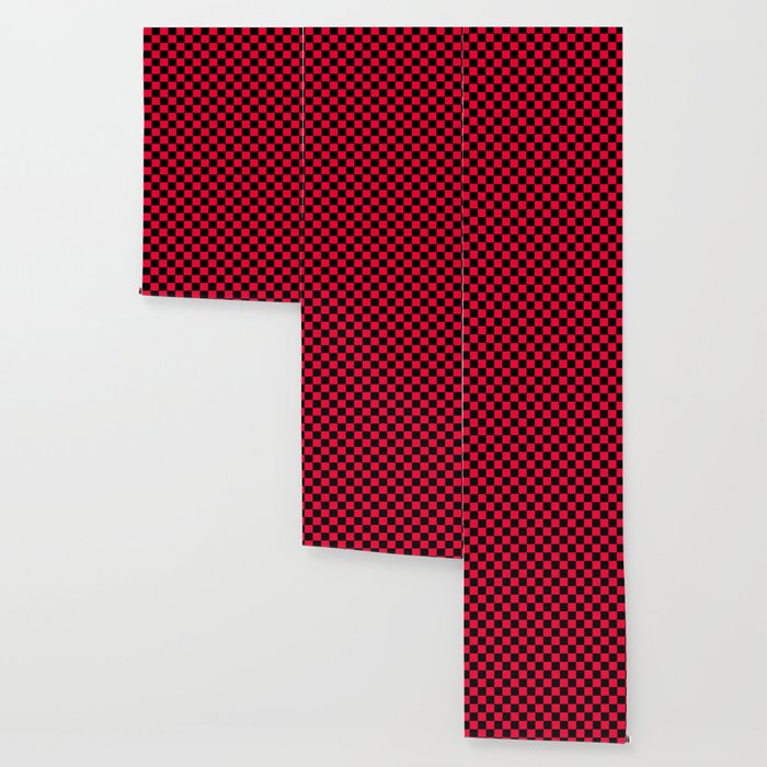 Red Checkerboard Pattern Wallpaper