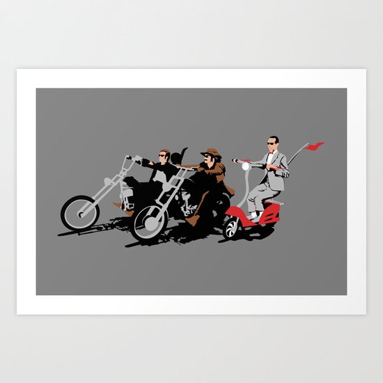 peewee rider. Art Print