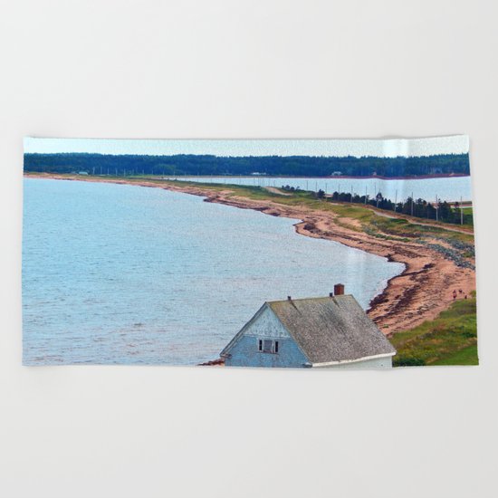 Beach and Causeway, seen from Above Beach Towel