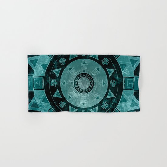 ethnic mandala with watercolors Hand & Bath Towel
