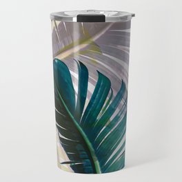 Botanical Banana leaf print Travel Mug