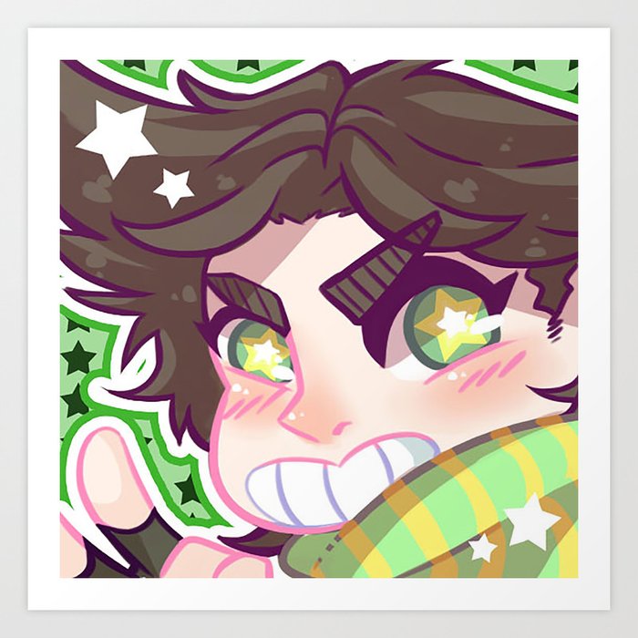 Joseph Joestar Art Print By Guruneko Society6 Joseph Joestar Art Print By Guruneko Society6