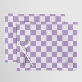 Checkered (Lavender & White Pattern) Placemat