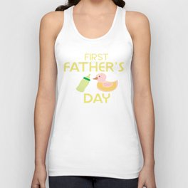 First Father's Day Unisex Tank Top