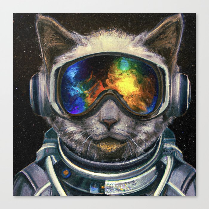 Astro Cat Canvas Print