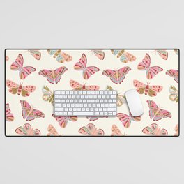 Vintage Butterflies - pattern Desk Mat
