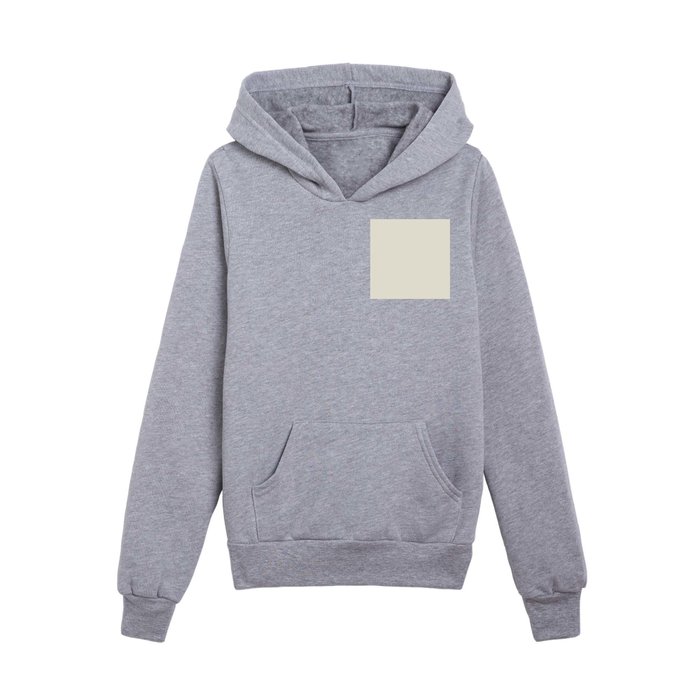 Linen Off White Solid Color Pairs PPG Cold Foam PPG1097 1 All One Single Shade Hue Colour Kids Pullover Hoodie by Simply Solid Colors Now Over 4000 Essen Society6