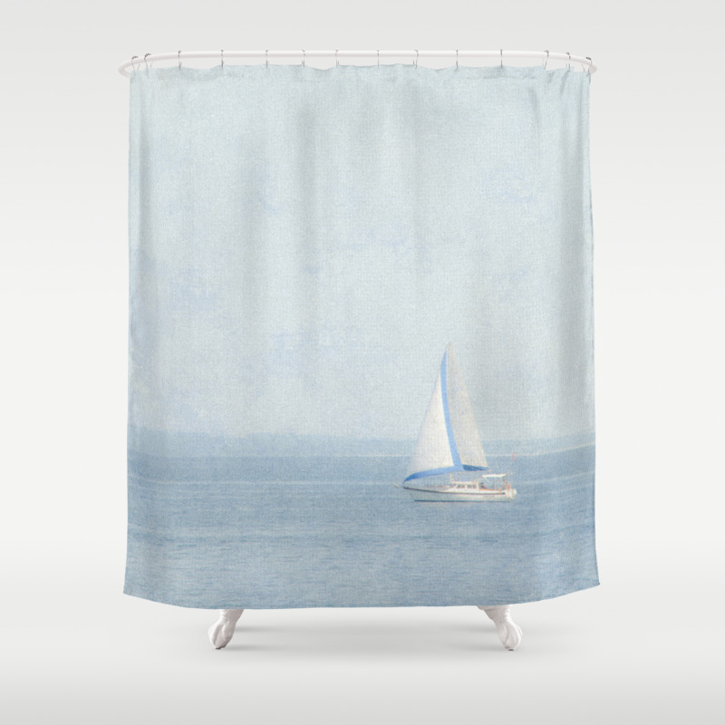 sailboat shower curtain hooks