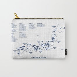 Onsen Map of Japan Carry-All Pouch