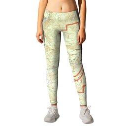 CA North Bloomfield 293571 2000 24000 geo Leggings | Map, Graphicdesign, Topomap, Vintage, Historical, Topographic, California, Topography 