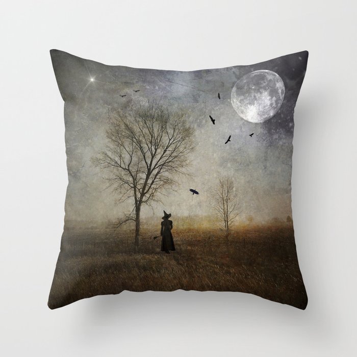 The Season of the Witch - halloween art witchy october samhain Throw Pillow