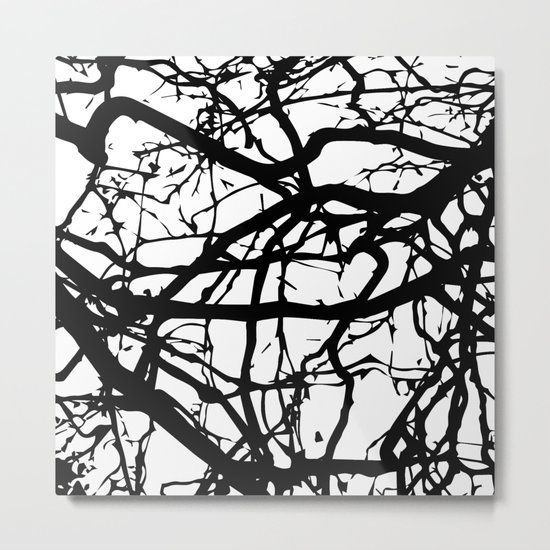 black branches Metal Print