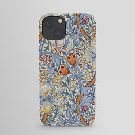 William Morris Golden Lily Victorian Wallpaper iPhone Case