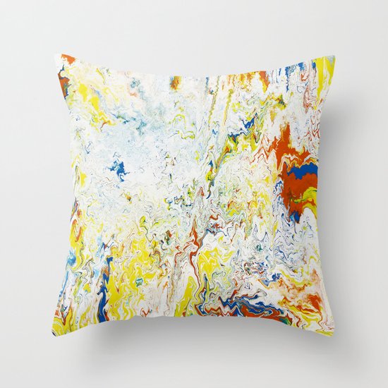 Gravity Painting 24 Throw Pillow