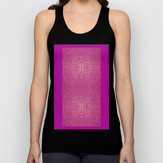 Radiate (Yellow/Ochre Raspberry) Unisex Tank Top