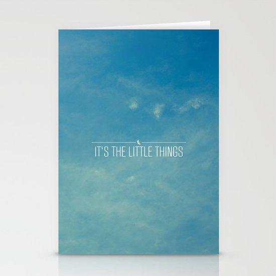 It's The Little Things Stationery Cards