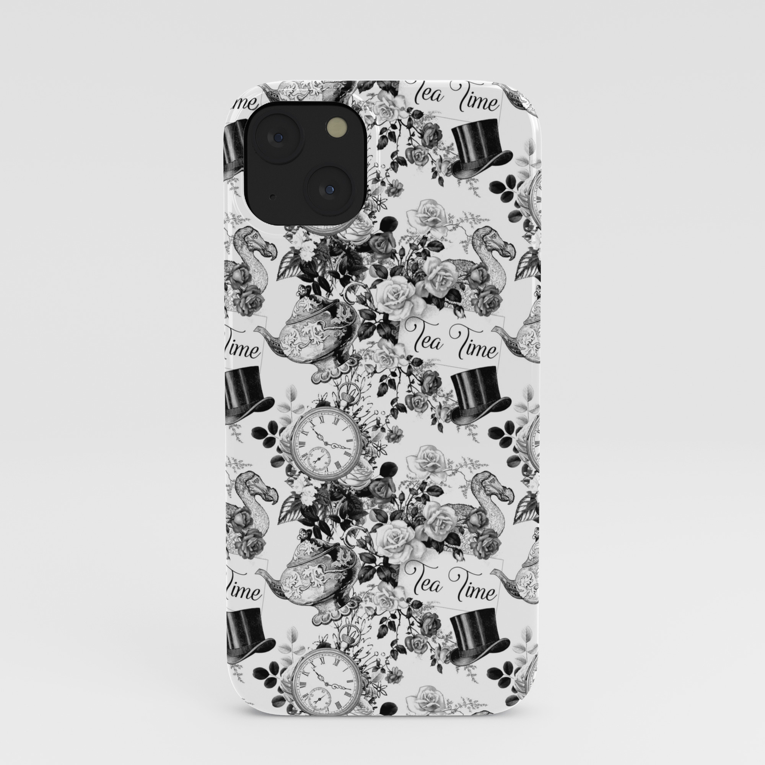 Alice In Illustration C15 Wonderland Mad Hatter Afternoon Tea Time Iphone Case By Robeshop Society6