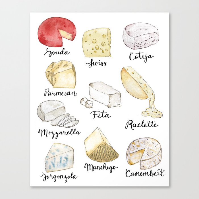 Cheese Board Canvas Print