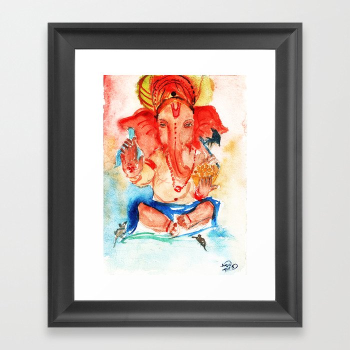 Lord Ganesha Framed Art Print