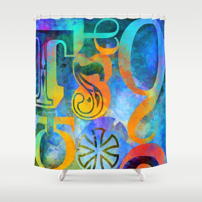 Special Characters Shower Curtain