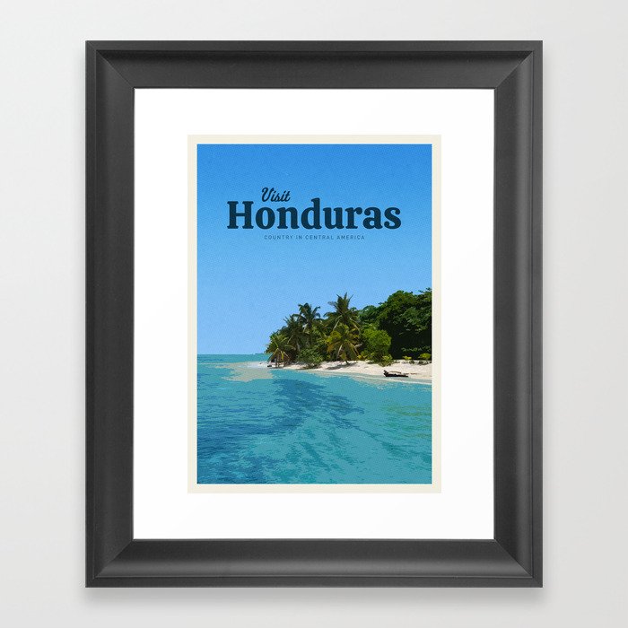 Visit Honduras Framed Art Print